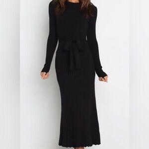 Petal & Pup Black Long Sleeve Dress